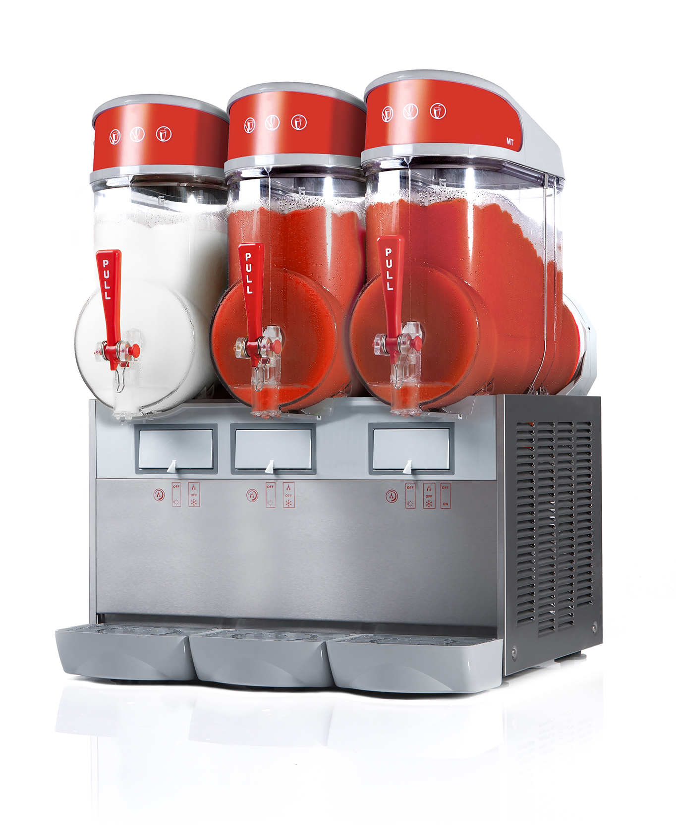 Máquina de Sumos Granizados 3x10L em Aço Inoxidável