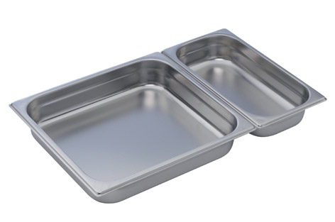Tabuleiro Gastronorm GN 2/3 Inox - 354x325 mm, 9,9 Litros