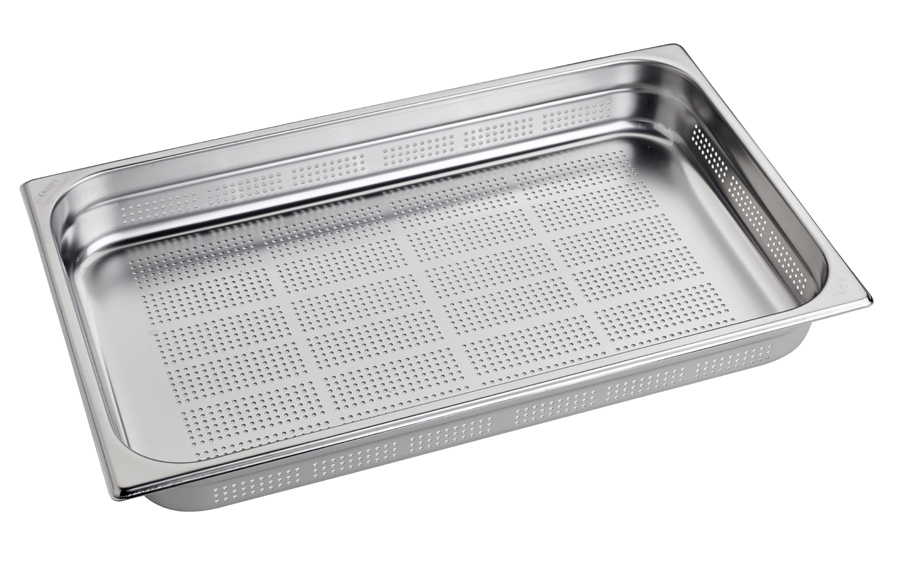 Tabuleiro Gastronorm 1/1 Perfurado 100mm, 15 Litros
