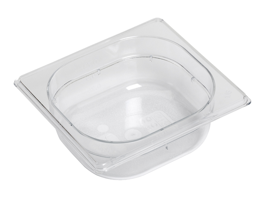 Tabuleiro Gastronorm 1/6 em Policarbonato 2,1L | 100mm Altura