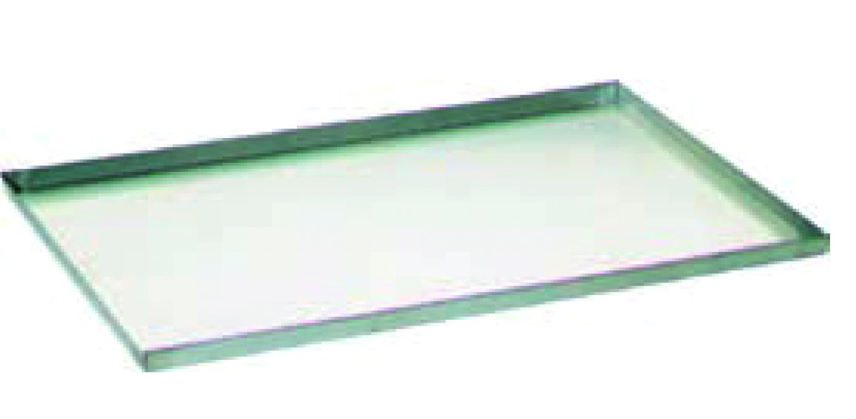 Tabuleiro de Alumínio Liso 60x40 cm com Revestimento de Silicone