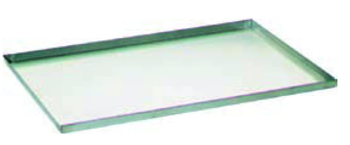 Tabuleiro Plano em Aço Inoxidável 75x45x4 cm para Uso Profissional