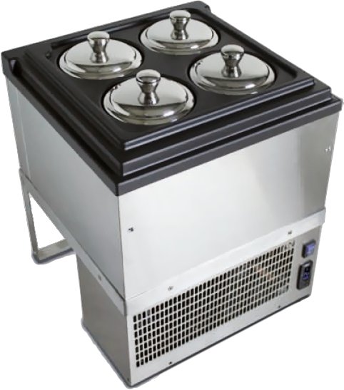 Vitrine de Gelados e Sobremesas Refrigerada Compacta