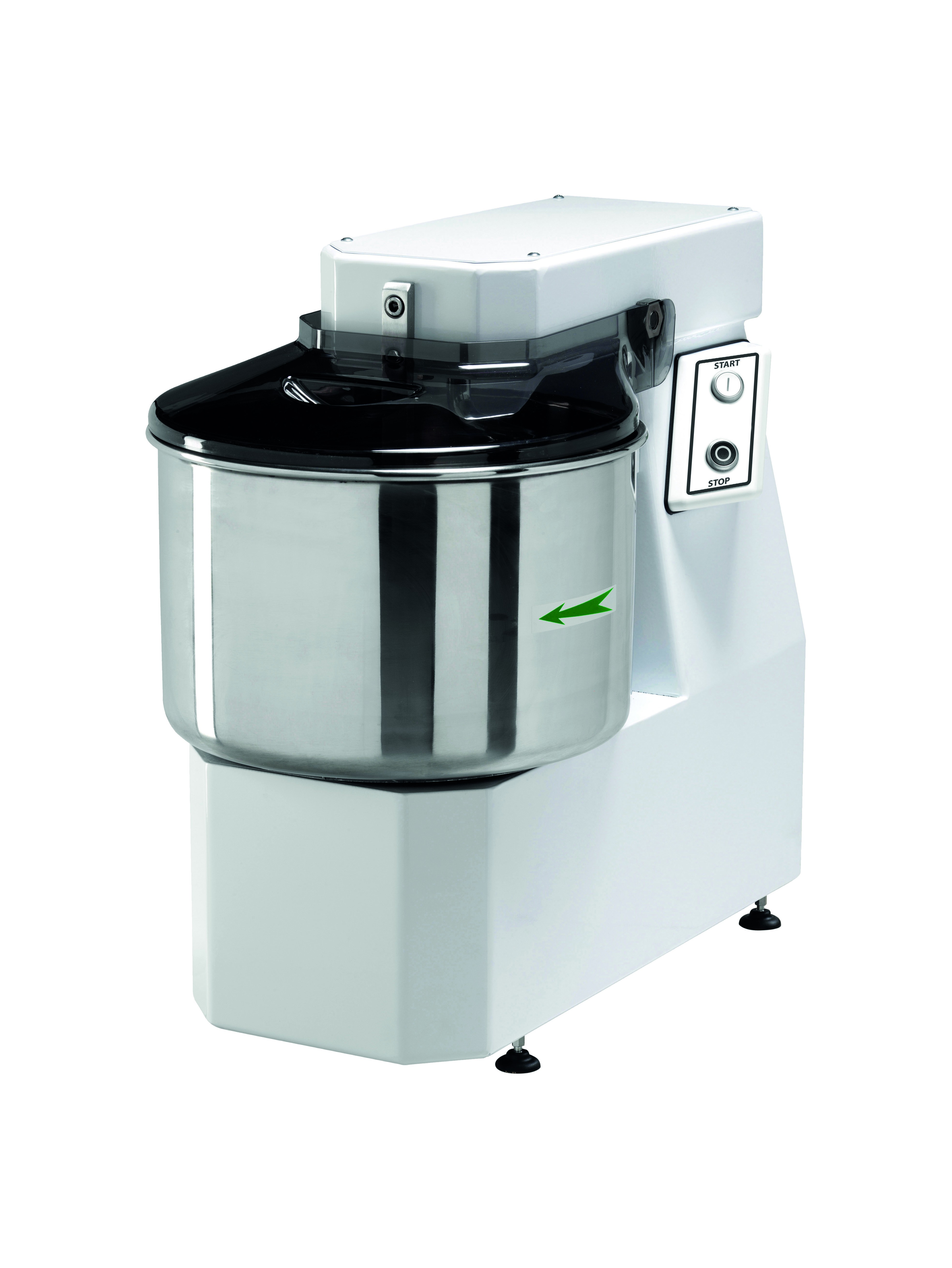 Amassadeira Espiral 25kg 400V 2 Velocidades para Pão e Pizza