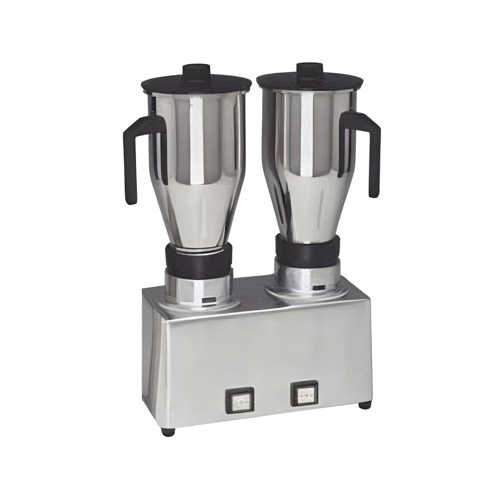 Batedor Profissional com 2 Copos Inox - 1.2+1.2 Litros Elétrico
