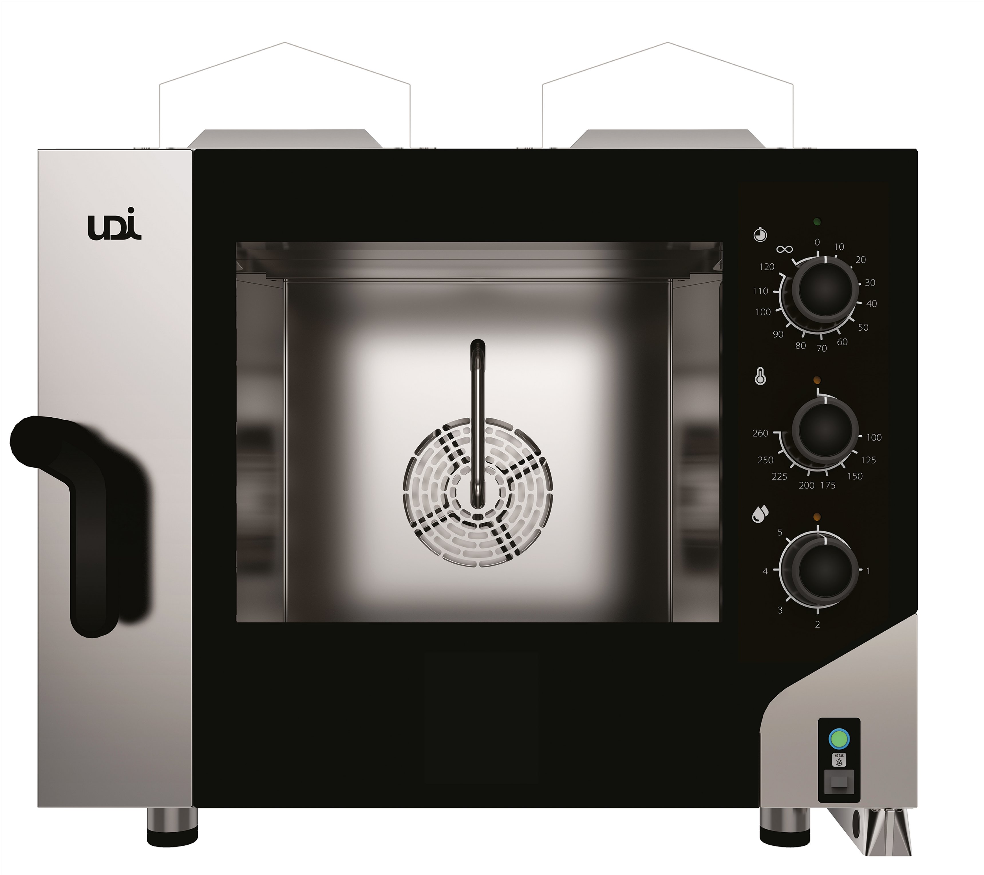 Forno a Gás de Convecção e Vapor Direto 4 Tabuleiros 1/1 GN
