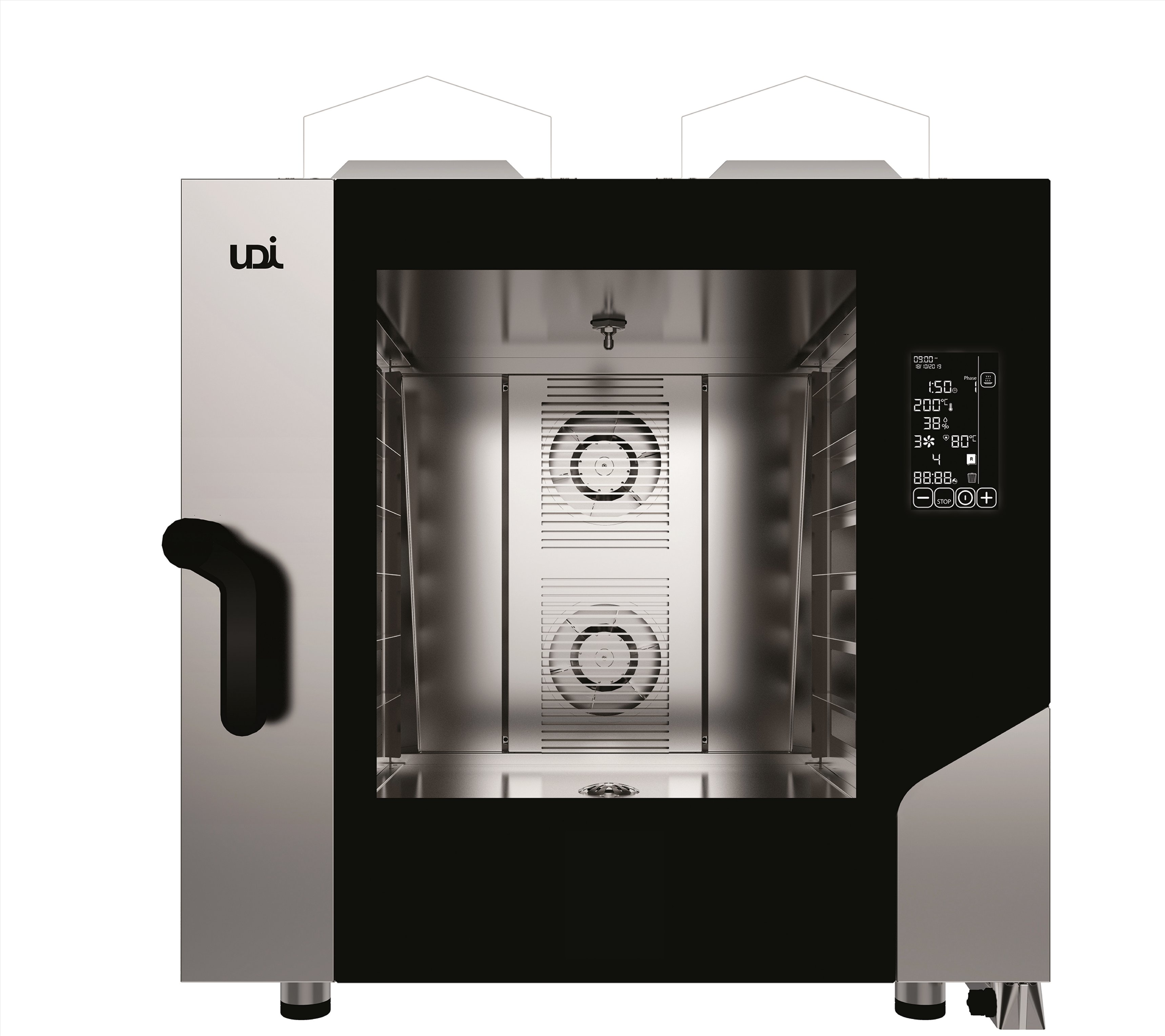 Forno a Gás Combinado 6 Tabuleiros GN 1/1 ou 40x60, Programável