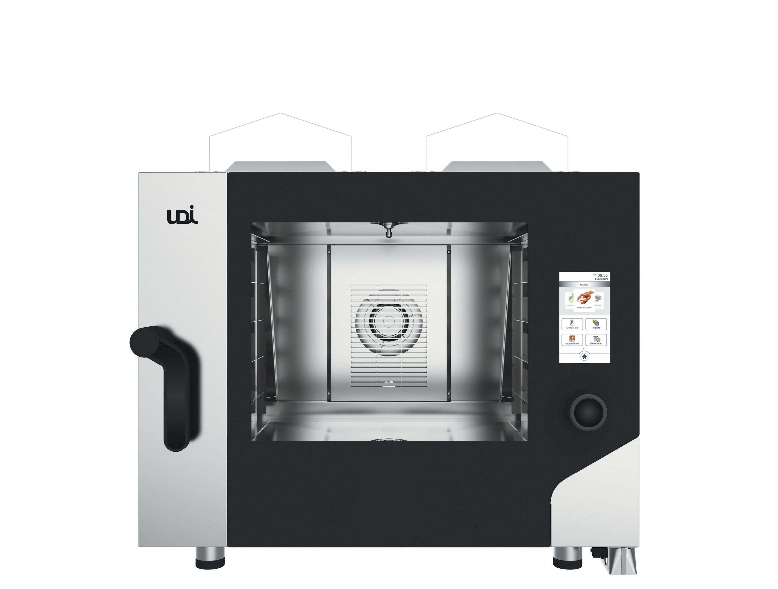 Forno a Gás de Vapor Direto Touch 4x GN1/1-40x60, 500 Receitas