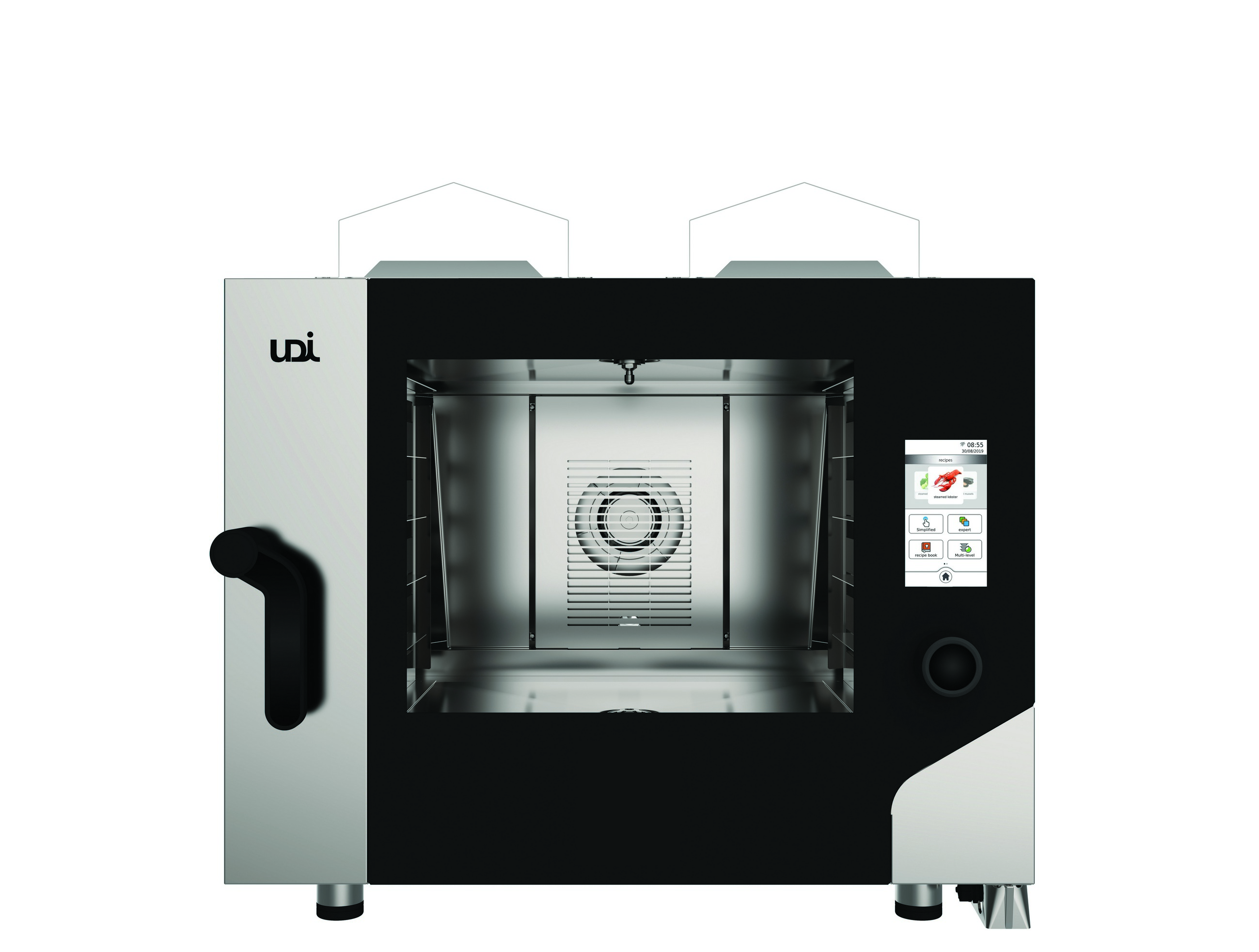 Forno a Gás de Vapor Direto Touch 4x GN1/1-40x60, 500 Receitas