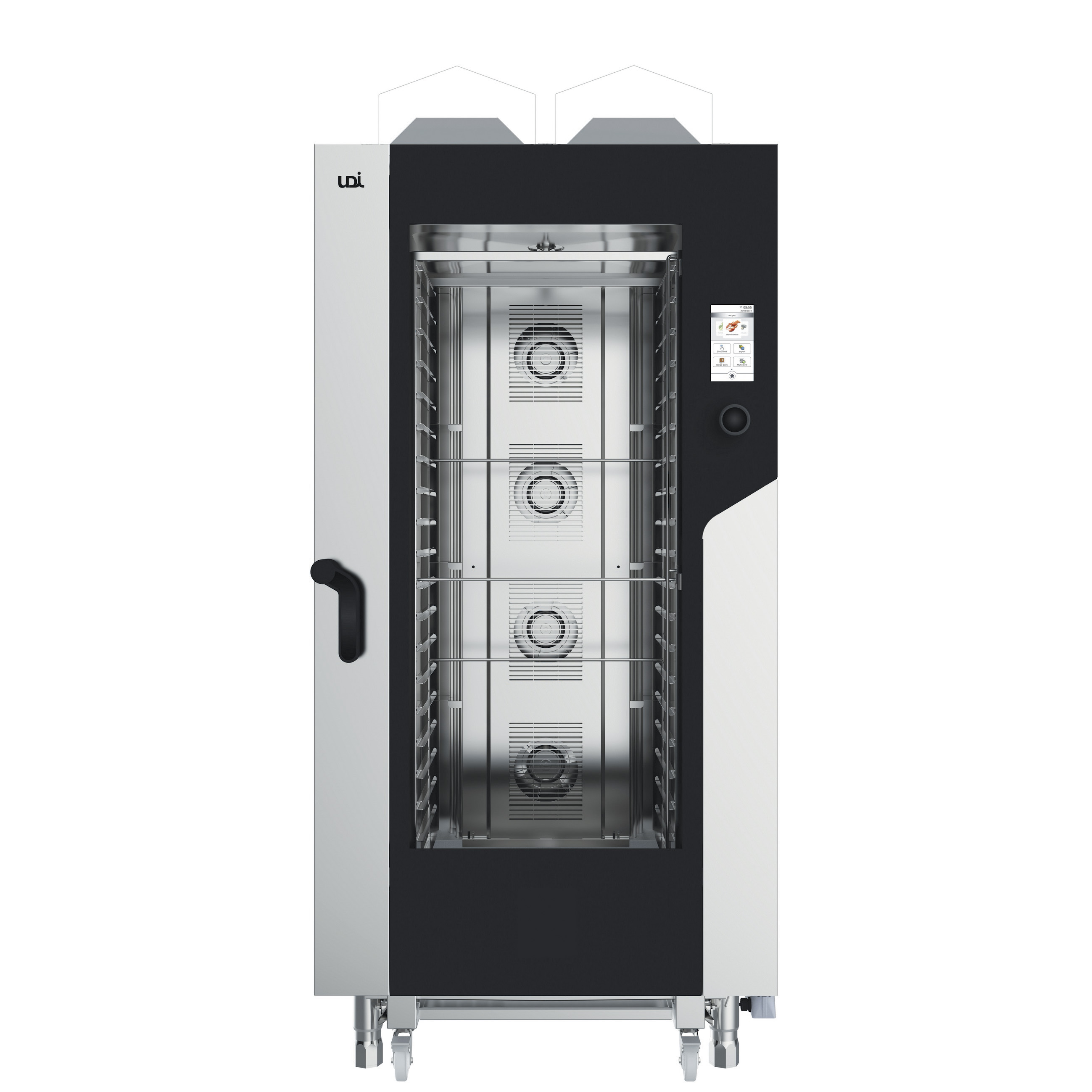 Forno a Gás Profissional Convetor 20x GN 1/1 com Vapor e Touch