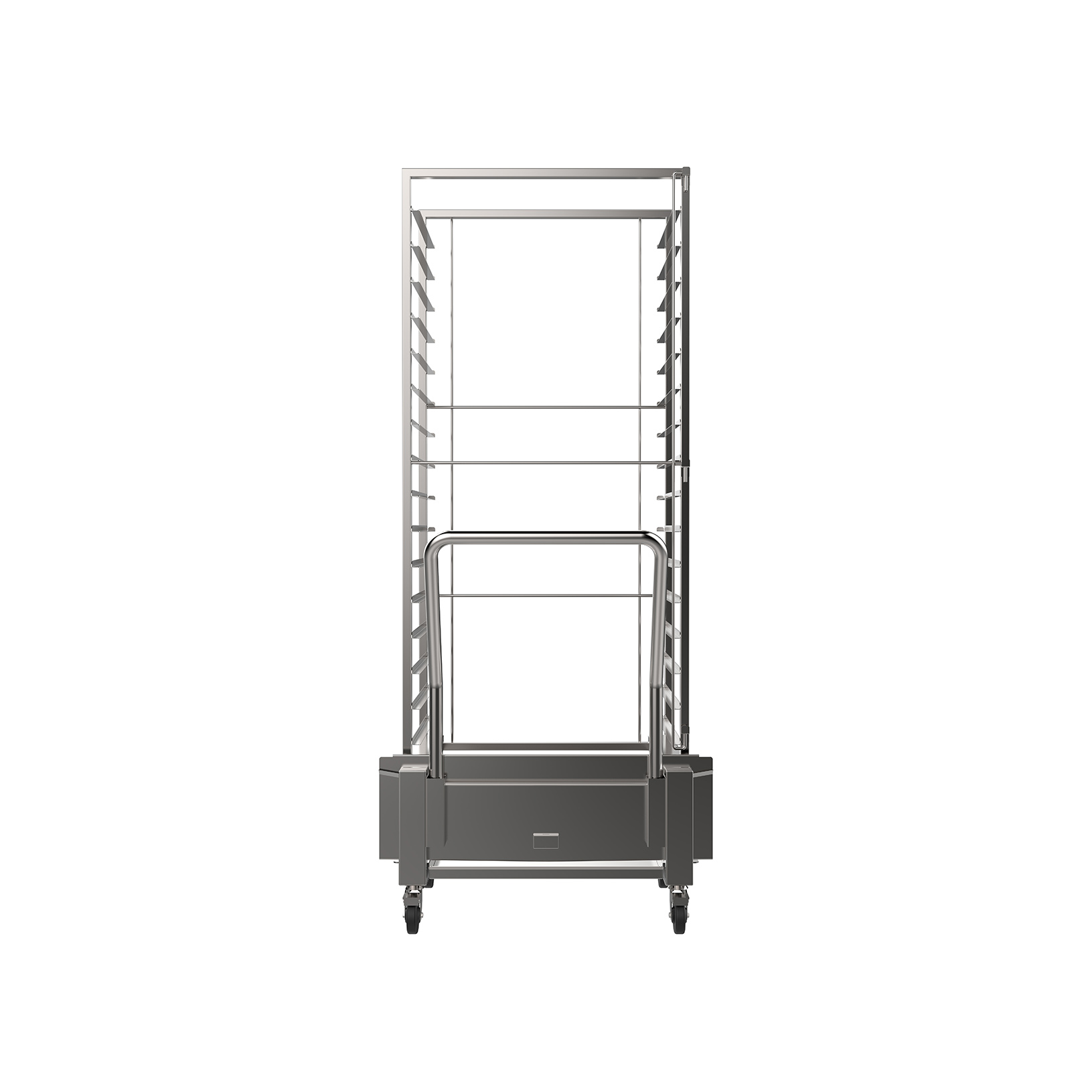 Carro Carrelado Extrátil 16 Tabuleiros 60x40cm em Inox