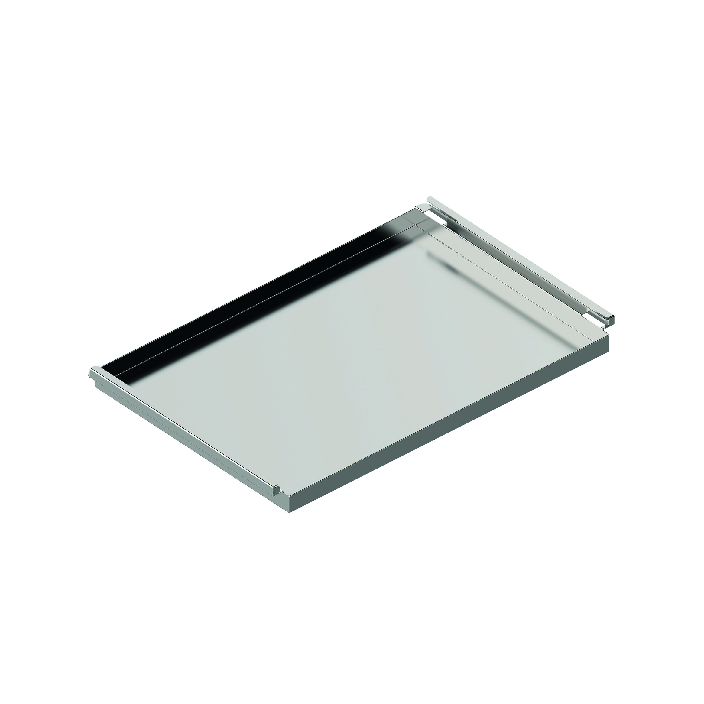 Tabuleiro GN 1/1 em Inox AISI 304 com Recolha de Gorduras