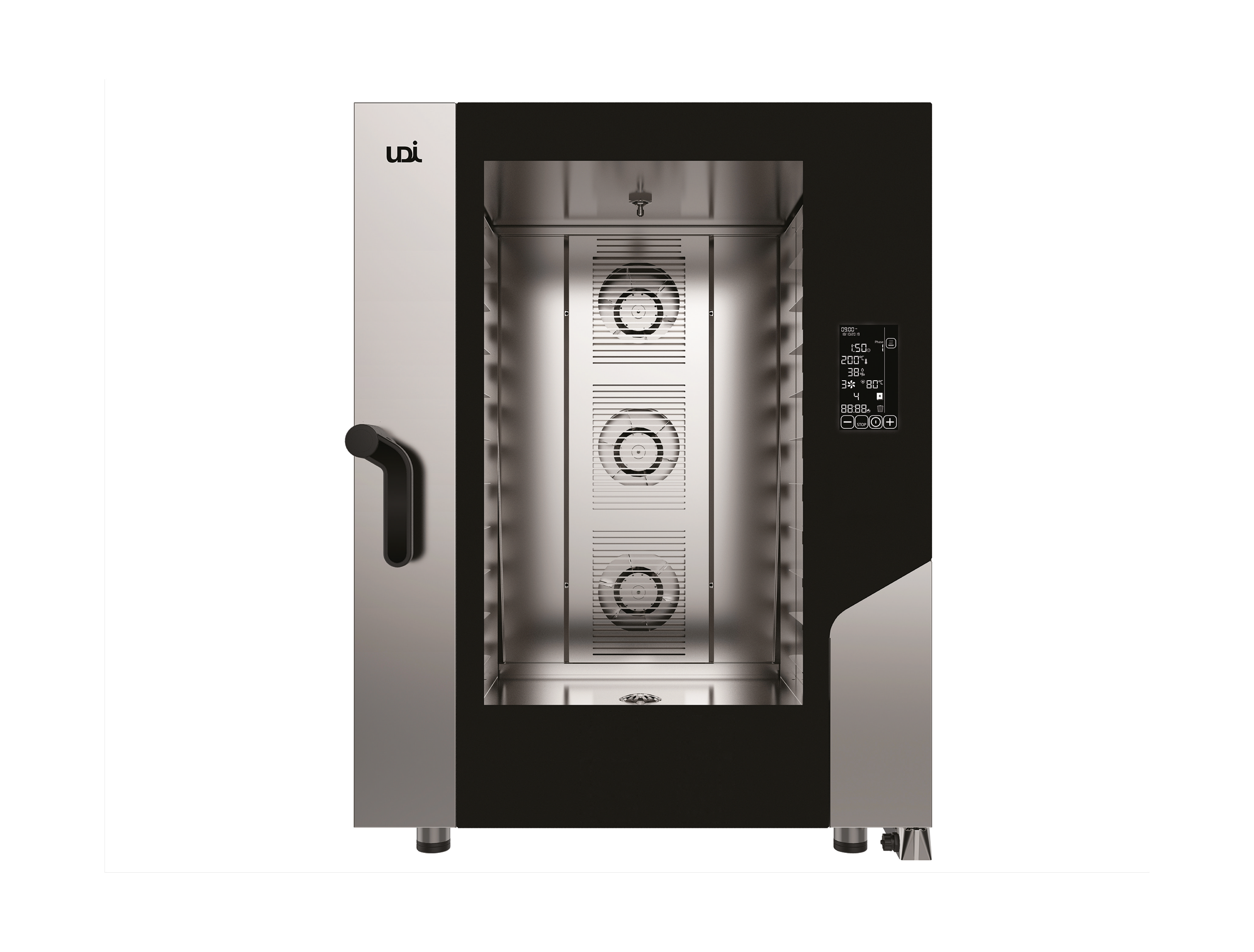 Forno Elétrico a Vapor Direto Programável 10 Tabuleiros 2/1GN