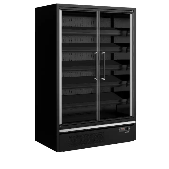 Frigorífico de parede para supermercado  Galaxy+ GP14FGD Black
