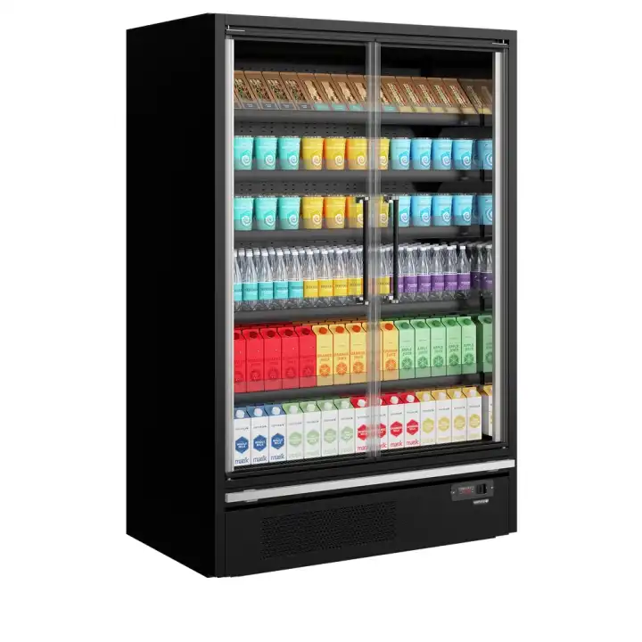 Frigorífico de parede para supermercado  Galaxy+ GP14FGD Black