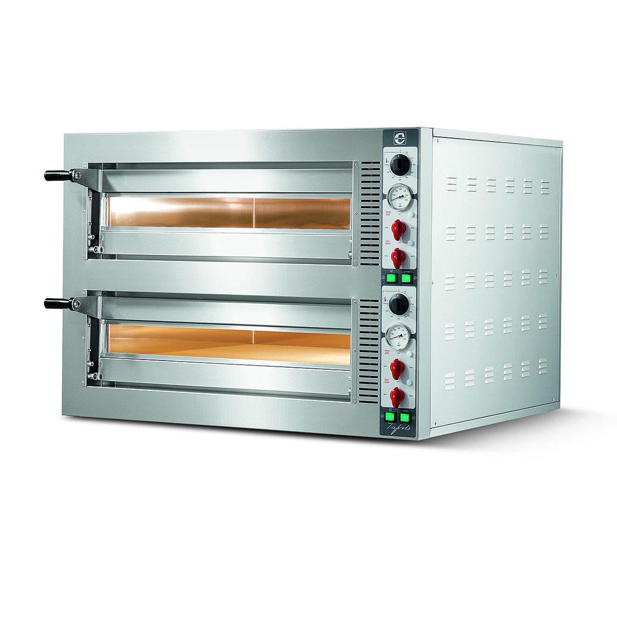 Forno Pizza Elétrico Analógico 6+6 Pizzas 35cm 15.6kW
