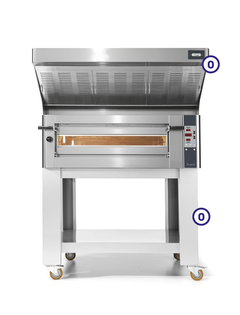 Forno Pizza Elétrico Digital: 6 Pizzas (Ø35cm), 8.4 kW