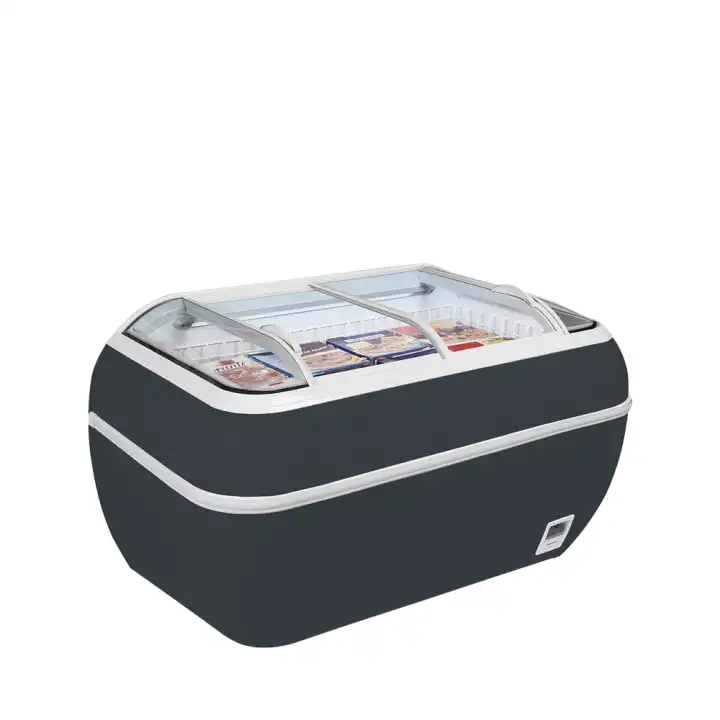 Ilha de supermercado cor antracite  TWIN HEAD A-F