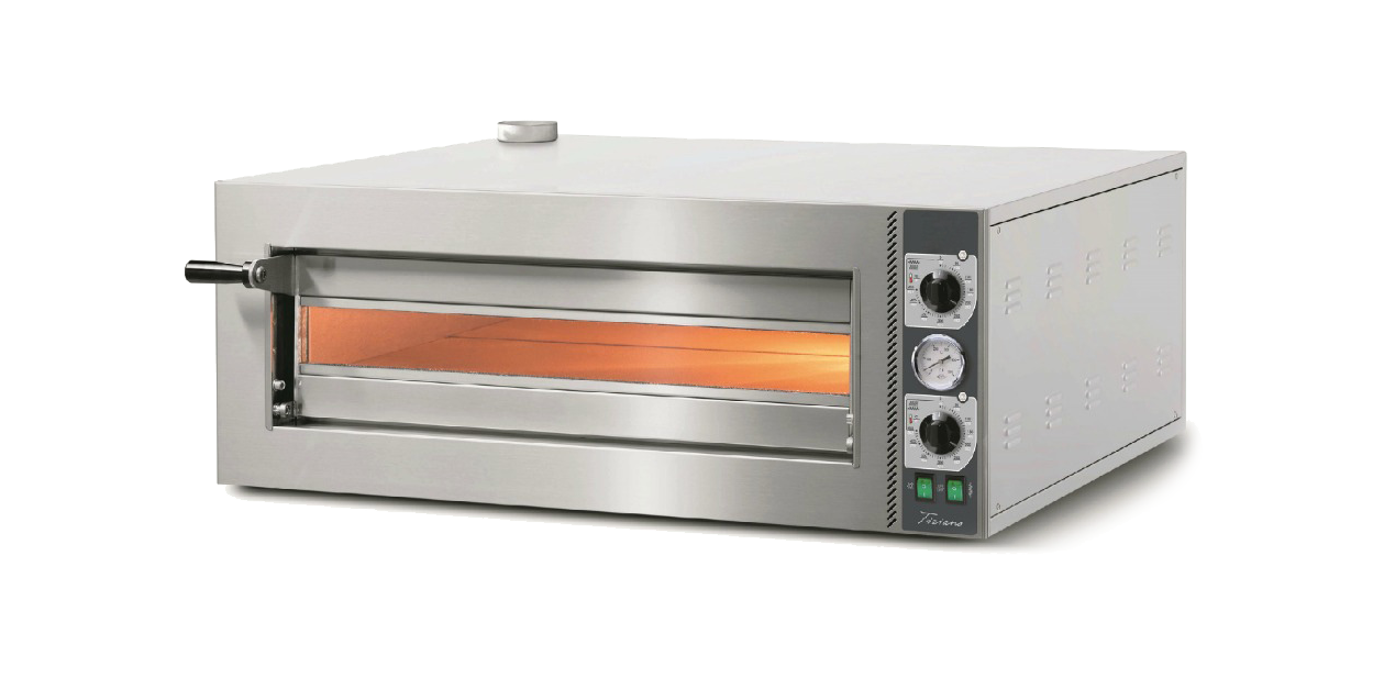 Forno de Pizzas Elétrico 4 Pizzas Ø350mm - Câmara 720x720mm