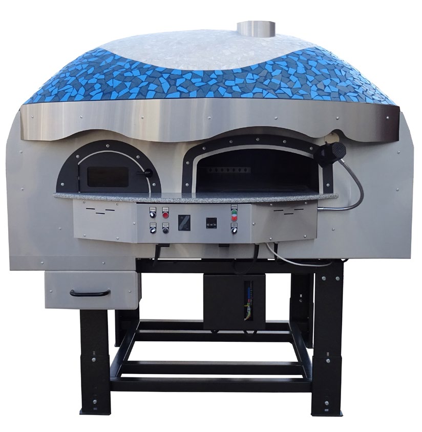 Forno Rotativo a Gás/Lenha para Pizza 9 Pizzas Ø30cm