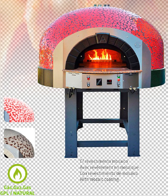 Fornos a Gás Fixo Pizza UG140K Mosaico - 10 Pizzas Ø30cm