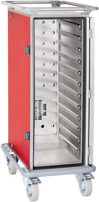 Carro Aquecido Ventilado 12 GN 1/1, Aço Inox, +30/+90 ºC