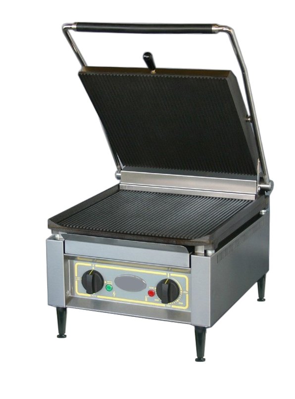 Grelhador Panini Elétrico Placa Nervurada 360x360mm 3.6kW