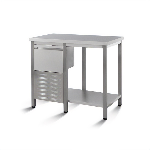 Bancada Inox com Tulha Esquerda 700x600x850 mm