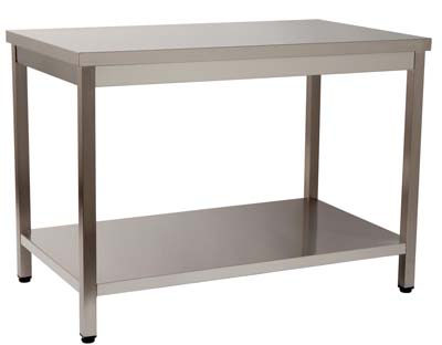 Mesa de Trabalho Inox 1 Prat. 1000x700x850 mm