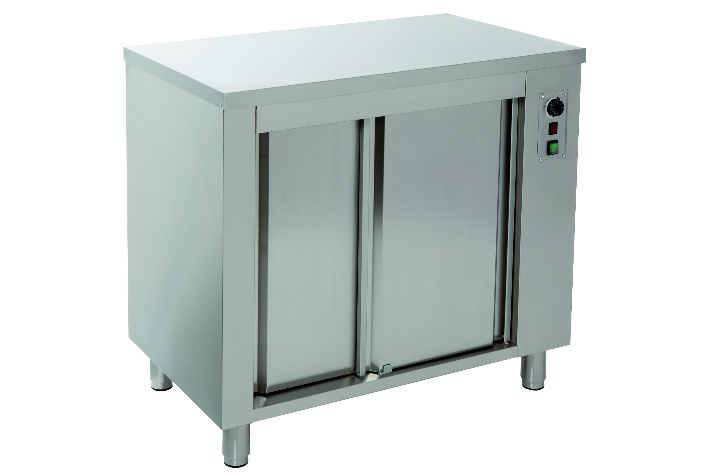 Mesa Estufa Inox Portas Deslizantes 1000x600x850mm Elétrica
