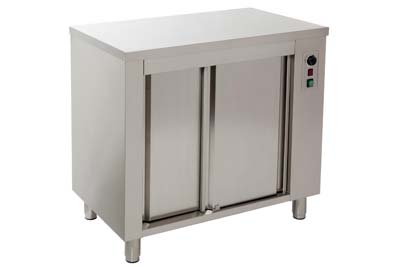 Mesa Estufa Inox Portas Deslizantes 1400x700x850 mm