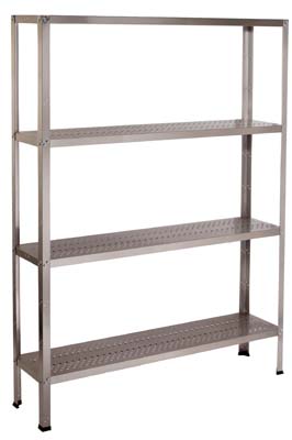Estante Modular Perfurada Inox 1000x400x1800 mm