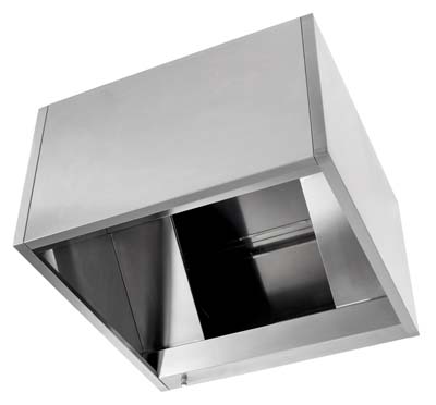 Apanha-Fumos Mural Inox 1500x1000x600 para Cozinhas Profissionais