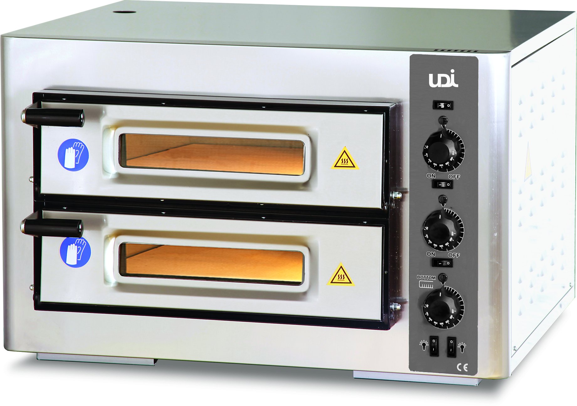 Forno de Pizzas Elétrico Profissional 4+4 x 25cm
