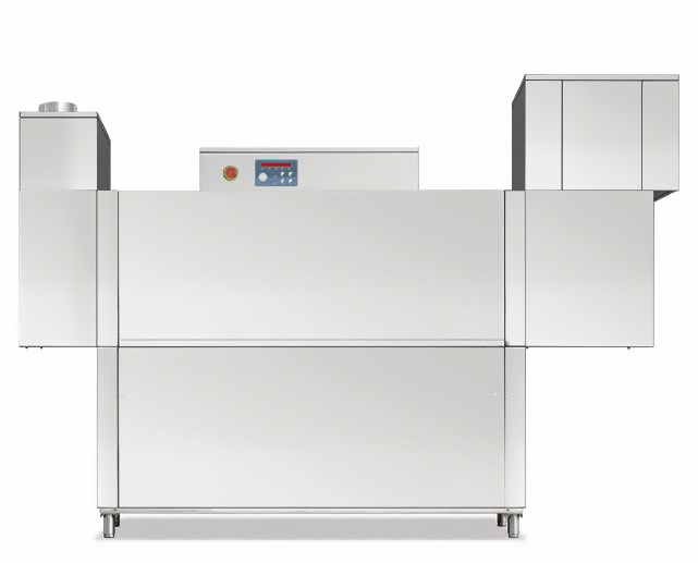Máquina de Lavar Louça de Túnel Industrial 100/150 Cestos/Hora, 400V