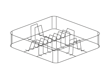 Cesto para Lavagem de Pratos C03 370x370x100mm