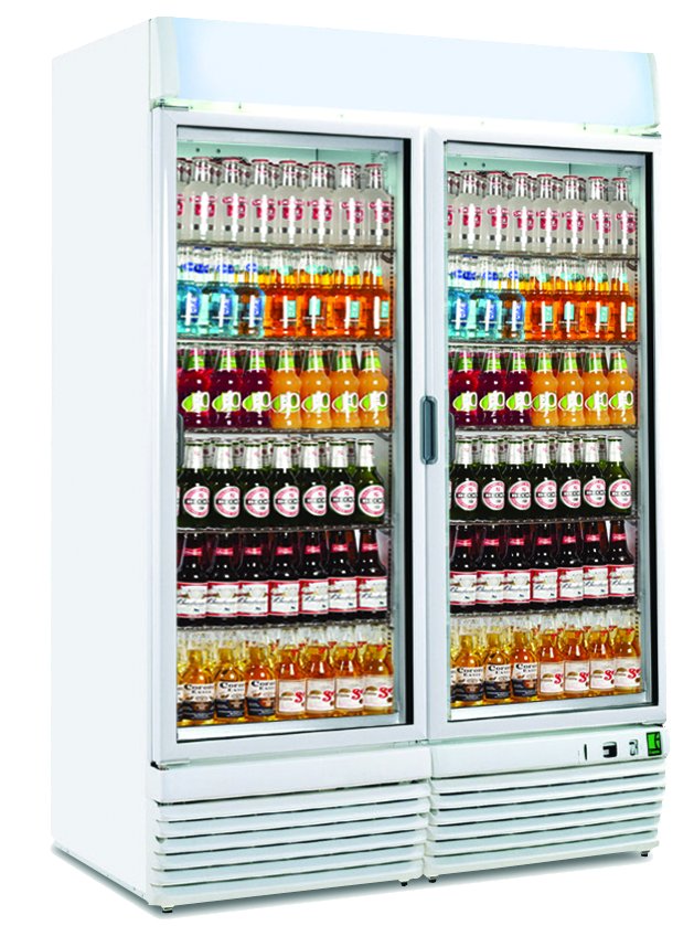 Armário Vertical Expositores Refrigerados Ventilados Vidro Duplo