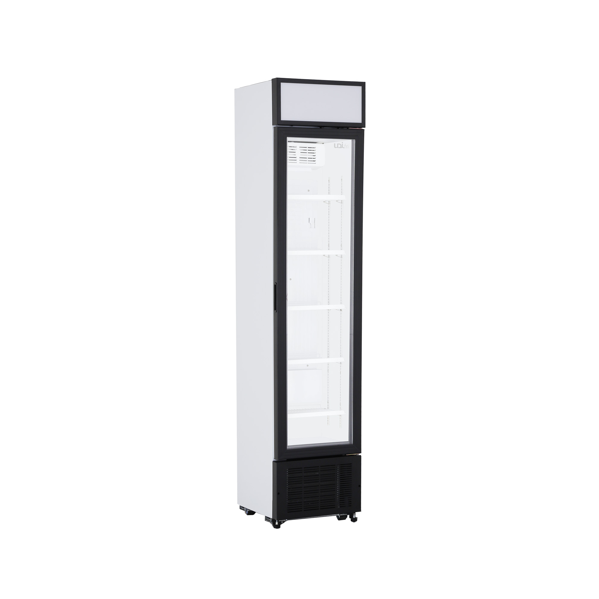 Armário de Conservação Vertical com Porta de Vidro e Display 145L