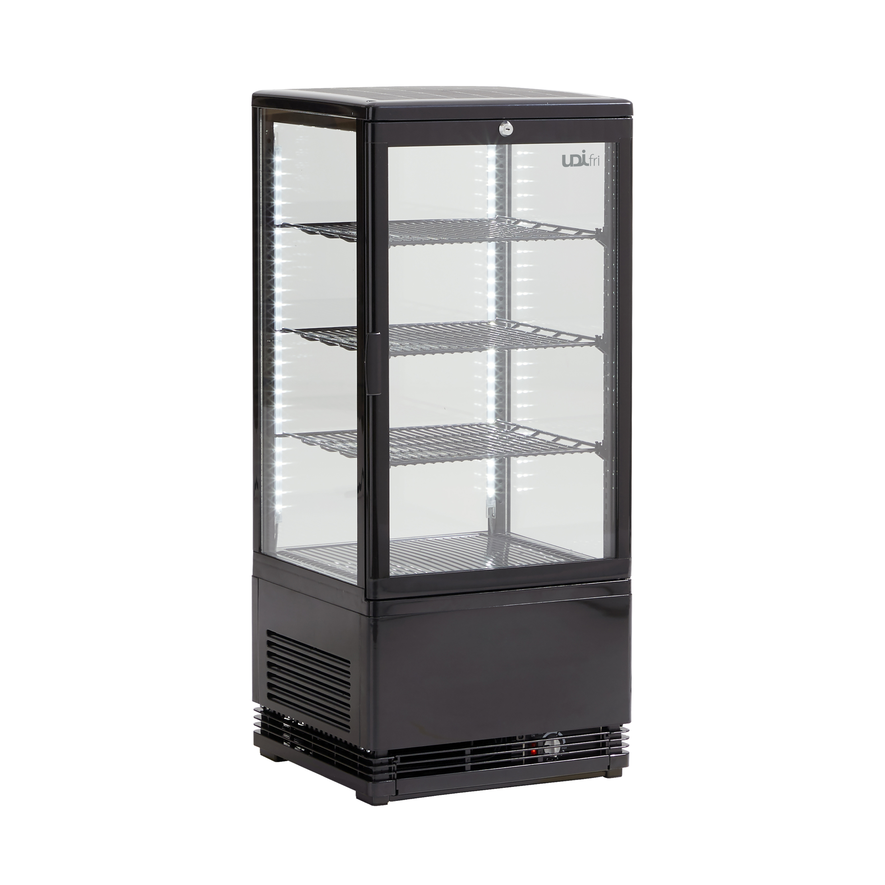 Vitrine Expositora Refrigerada 78L com Grelhas Ajustáveis