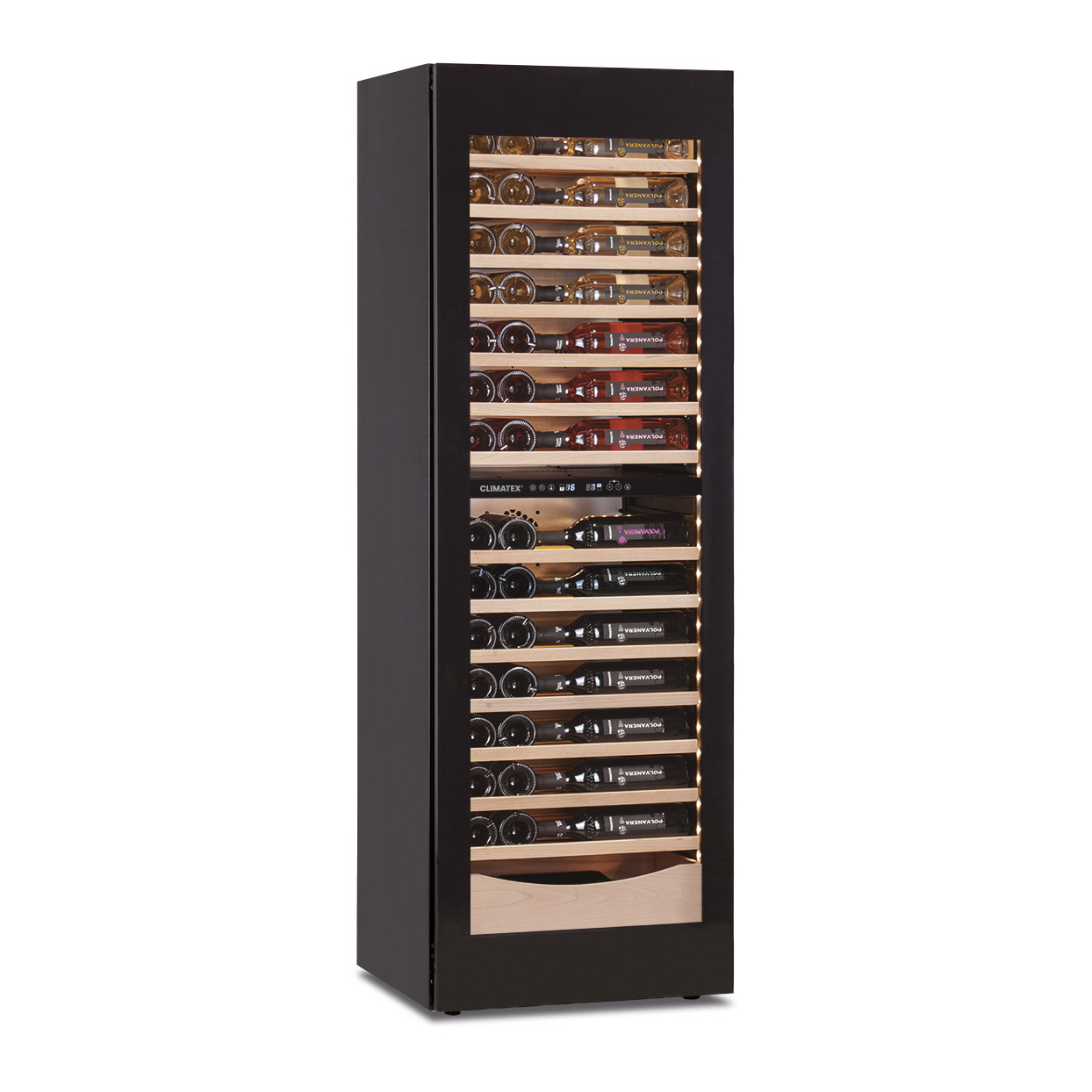 Cave de Vinho Profissional 110 Garrafas - Duas Zonas de Temperatura