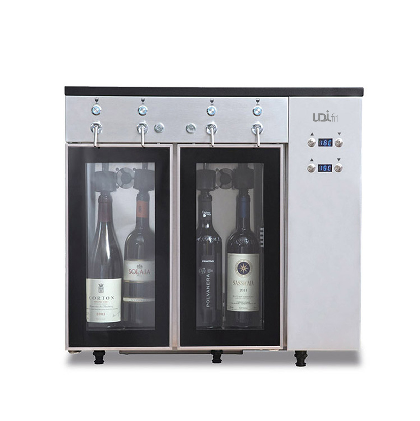 Dispensador de Vinho Inox Profissional 4 Garrafas