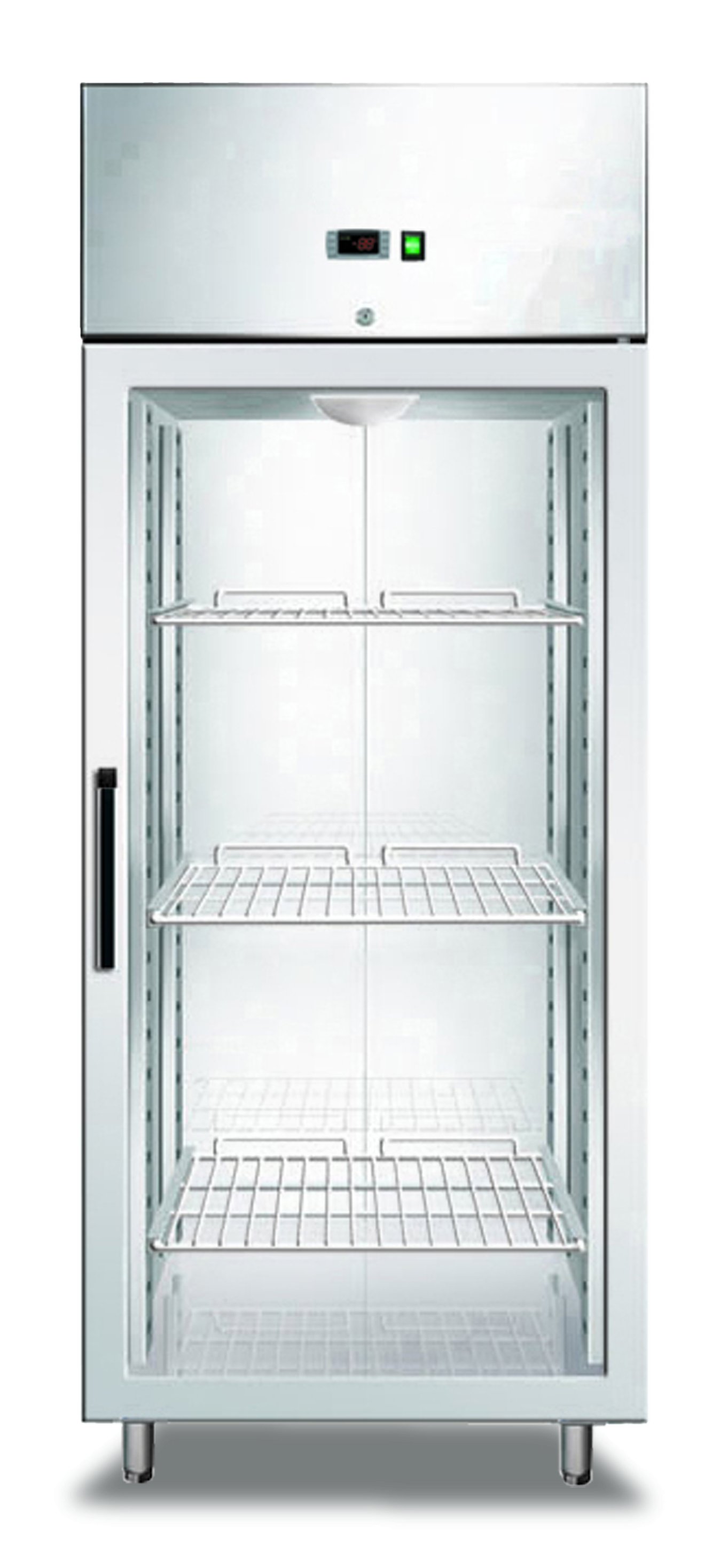 Armário de Refrigeração Gastronorm 700L com Porta de Vidro GN2/1, +2ºC/+8ºC