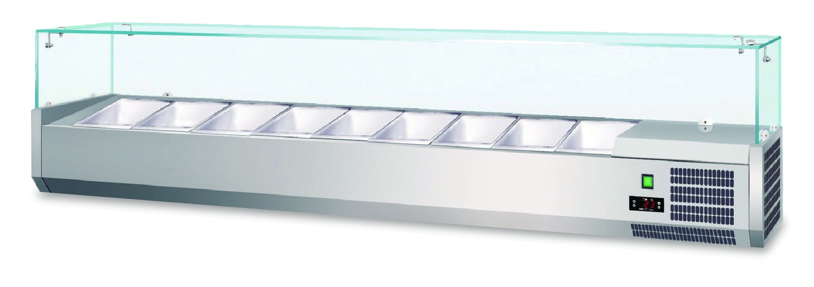 Vitrine Balcão Refrigerada para Tapas 1500mm, +2/+8ºC