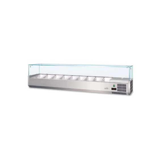Vitrine Refrigerada para Balcão 1600mm | Display +2º/+8ºC