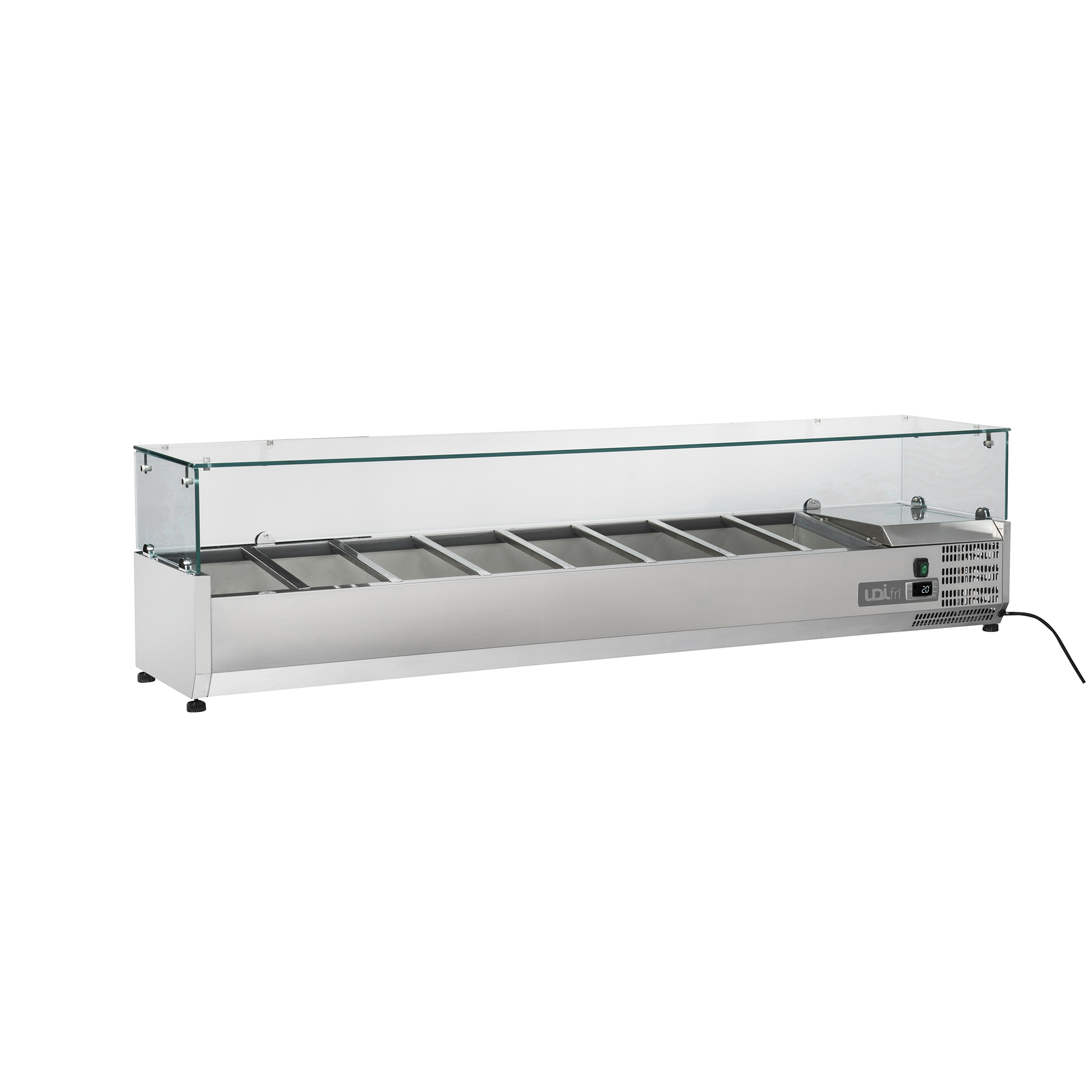 Vitrine Refrigerada de Balcão para Tapas 1800mm (+2/+8ºC)