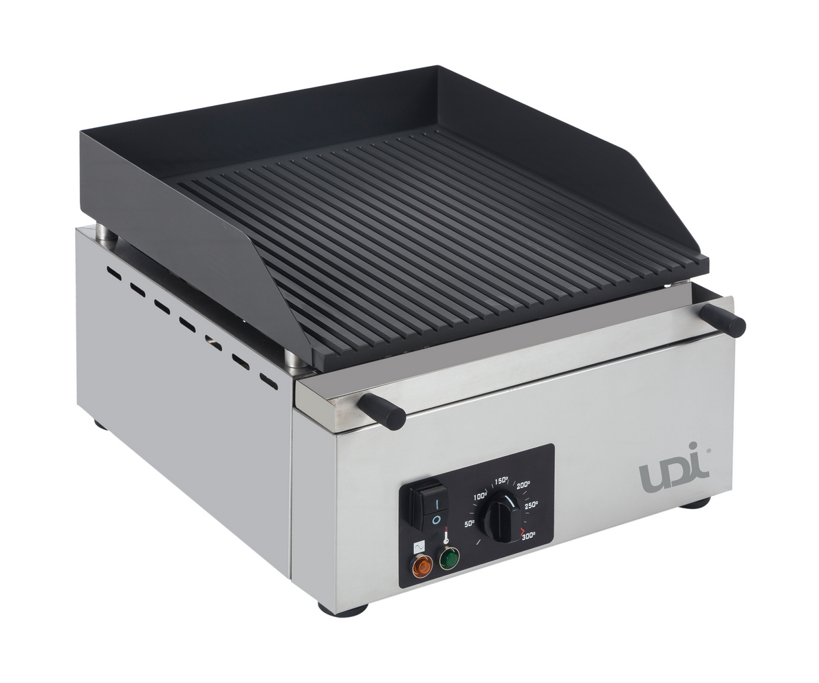 Frytop Elétrico Bancada 1 Zona Nervurada 10mm Inox 400x460mm