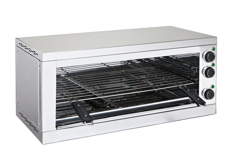 Salamandra Elétrica 650mm Resistência Superior Inferior Inox