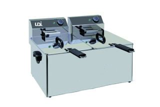 Fritadeira Elétrica Bancada Dupla Cuba 2x7L - UFRI2X7LTS