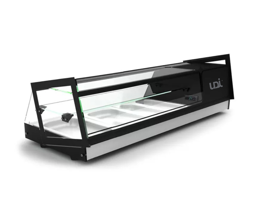 Vitrine Refrigerada Cubo 4 para Tapas, 3 Planos, 1085 mm
