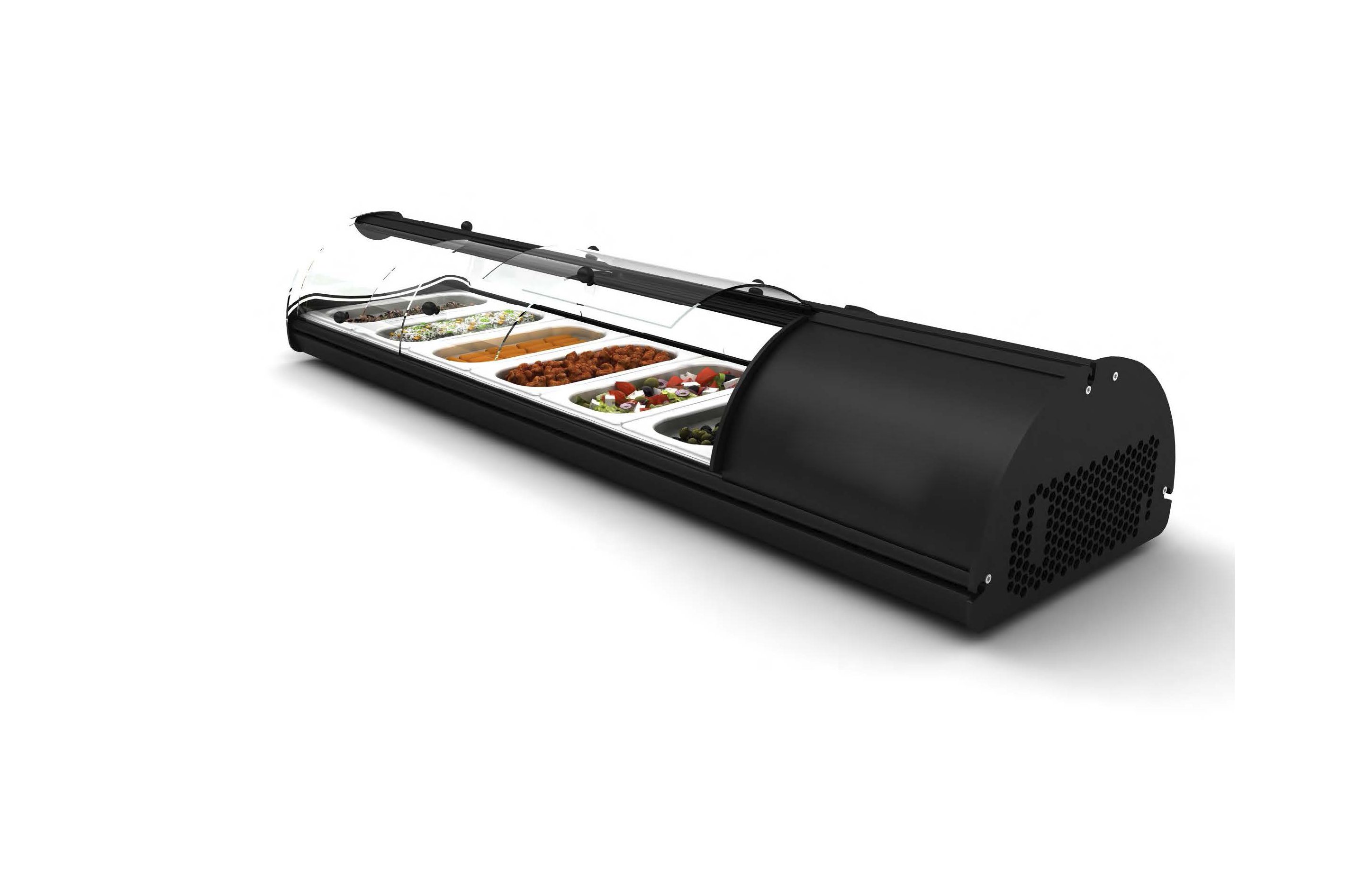 Vitrine Refrigerada Self-Service 8 GN 1/3, Vidro Temperado